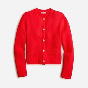 J Crew Emilie patch-pocket sweater lady jacket size Small